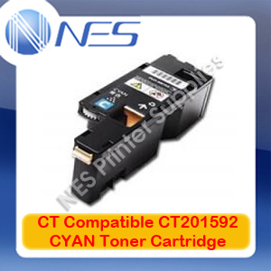 CT Compatible CT201592 CYAN High Yield Toner Cartridge for Fuji Xerox Docuprint CM205b/CM205f/CM205fw/CM215b/CM215fw/CP105b/CP205/CP205w/CP215w (1.4K)